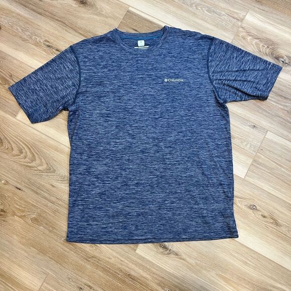 COLUMBIA Omni Freeze Zero Blue Men’s Short Sleeve Top Size Medium - Picture 1 of 6